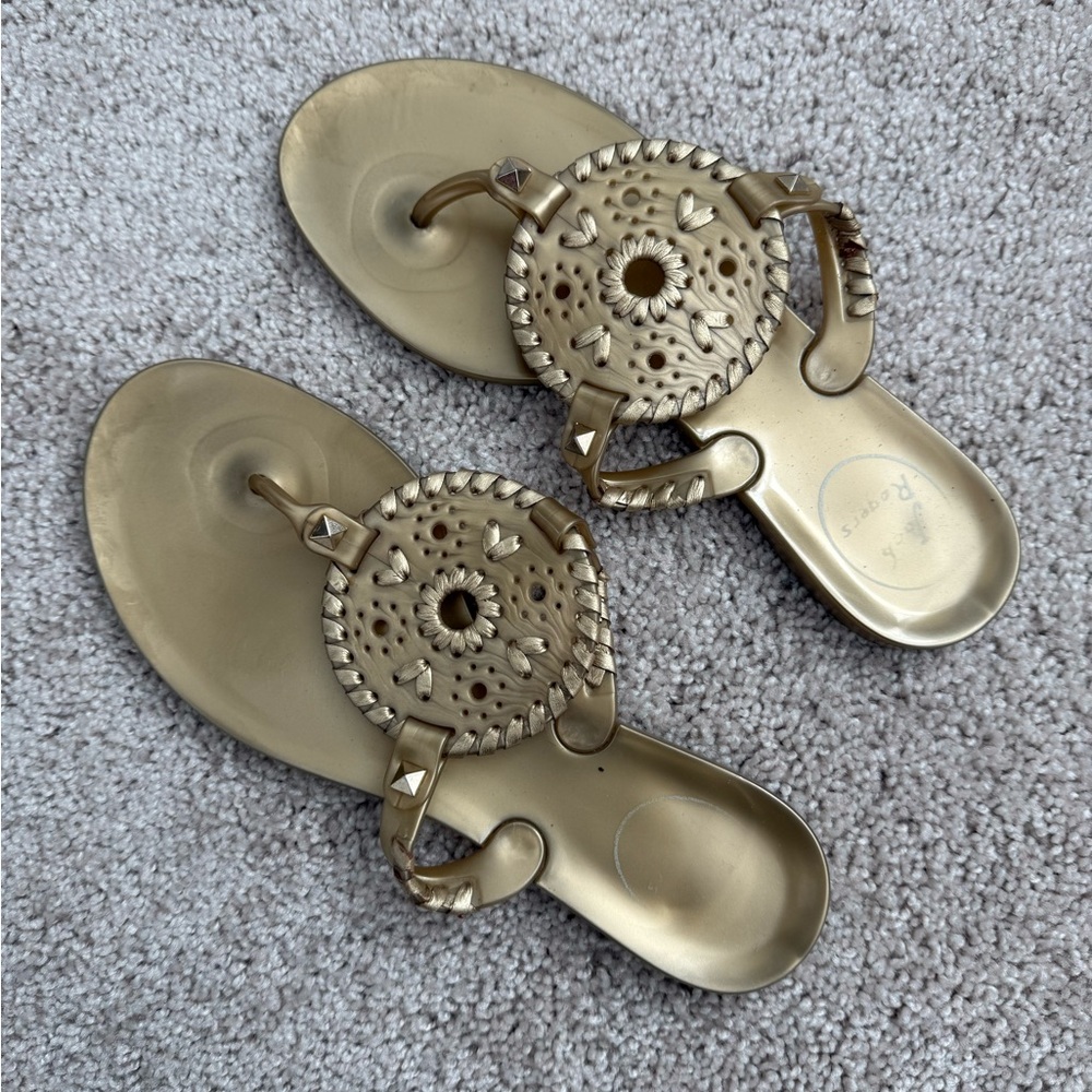 Jack Rogers Metallic Gold Sandals